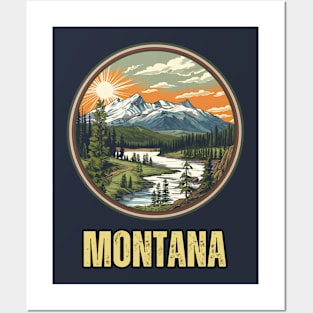 Montana State USA Posters and Art